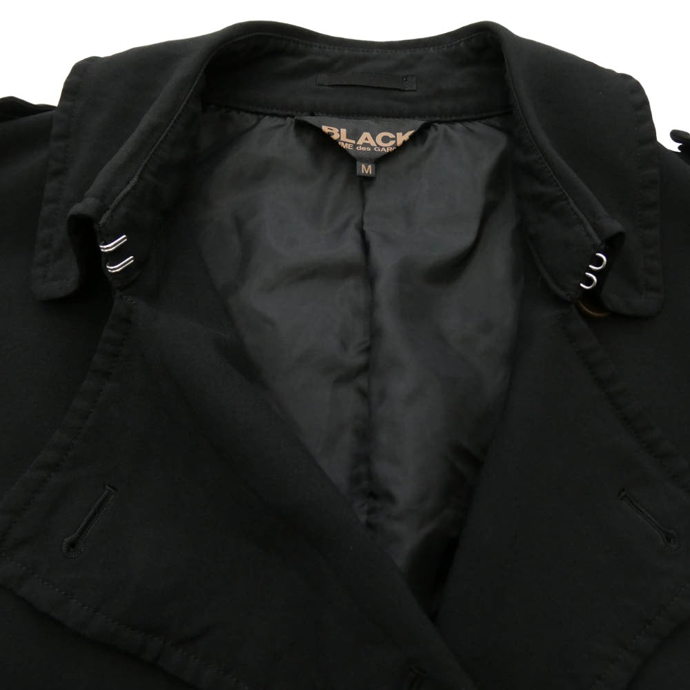 BLACK COMME des GARCONS ブラックコムデギャルソン 1H-J020 ノースリーブ ロング コート ジレ ベスト ブラック系 M【中古】