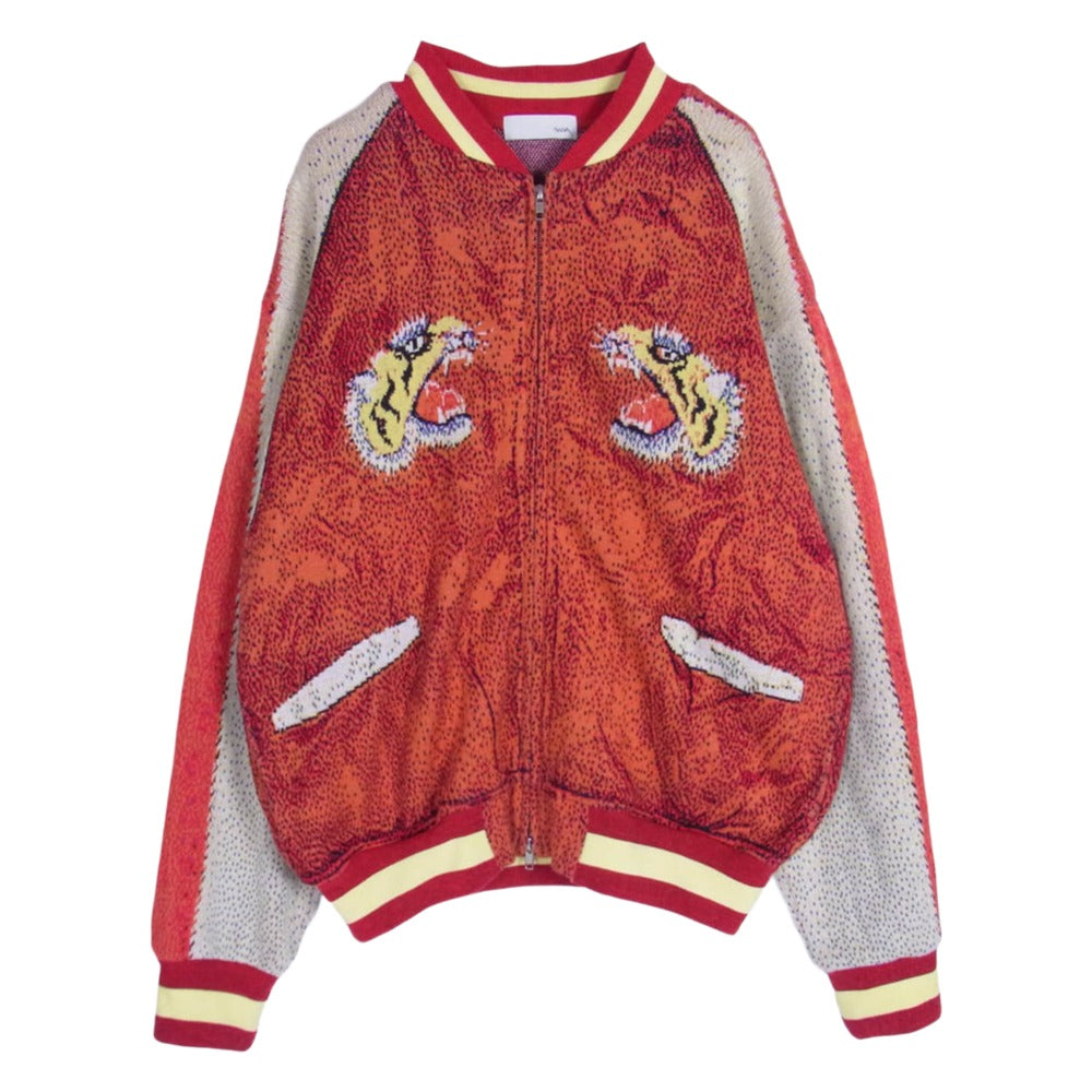 トルク 25-2106 Knit Souvenir Jacket ニット スーベニア ジャケット オレンジ系 3【中古】