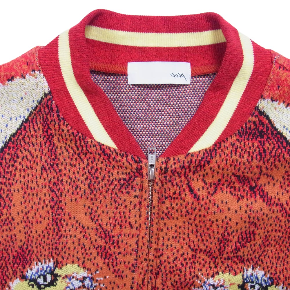 トルク 25-2106 Knit Souvenir Jacket ニット スーベニア ジャケット オレンジ系 3【中古】