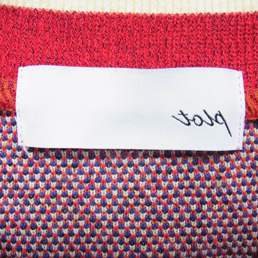 トルク 25-2106 Knit Souvenir Jacket ニット スーベニア ジャケット オレンジ系 3【中古】