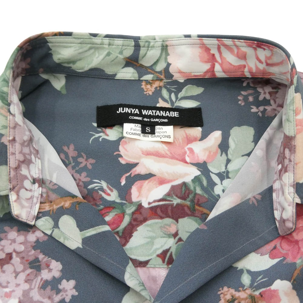 JUNYA WATANABE COMME des GARCONS ジュンヤワタナベコムデギャルソン JB-O033 フローラル 花柄 プリーツ ロング 長袖 ワンピース マルチカラー系 S【中古】
