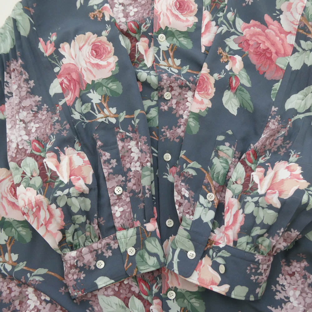 JUNYA WATANABE COMME des GARCONS ジュンヤワタナベコムデギャルソン JB-O033 フローラル 花柄 プリーツ ロング 長袖 ワンピース マルチカラー系 S【中古】