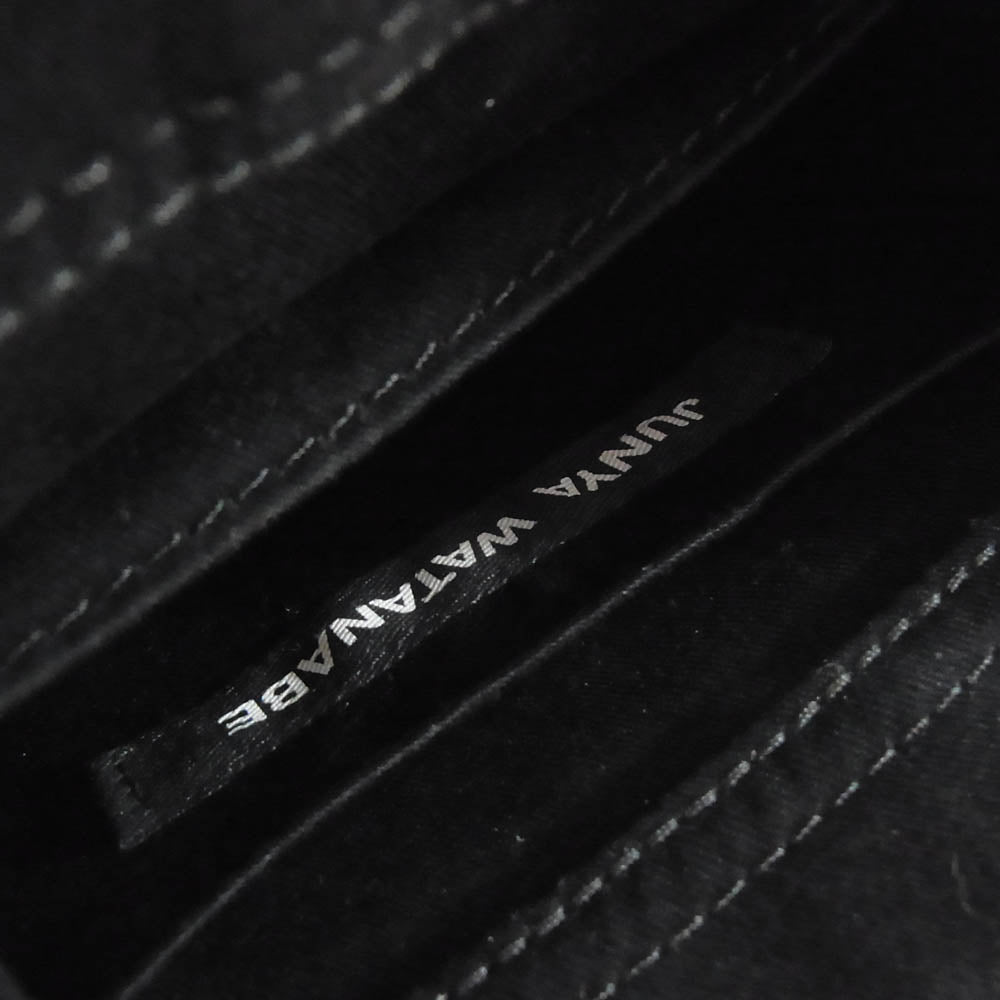 JUNYA WATANABE COMME des GARCONS ジュンヤワタナベコムデギャルソン 23SS JK-K 201 チェーントリム パール レザー 2WAY ショルダー バッグ ブラック系【中古】