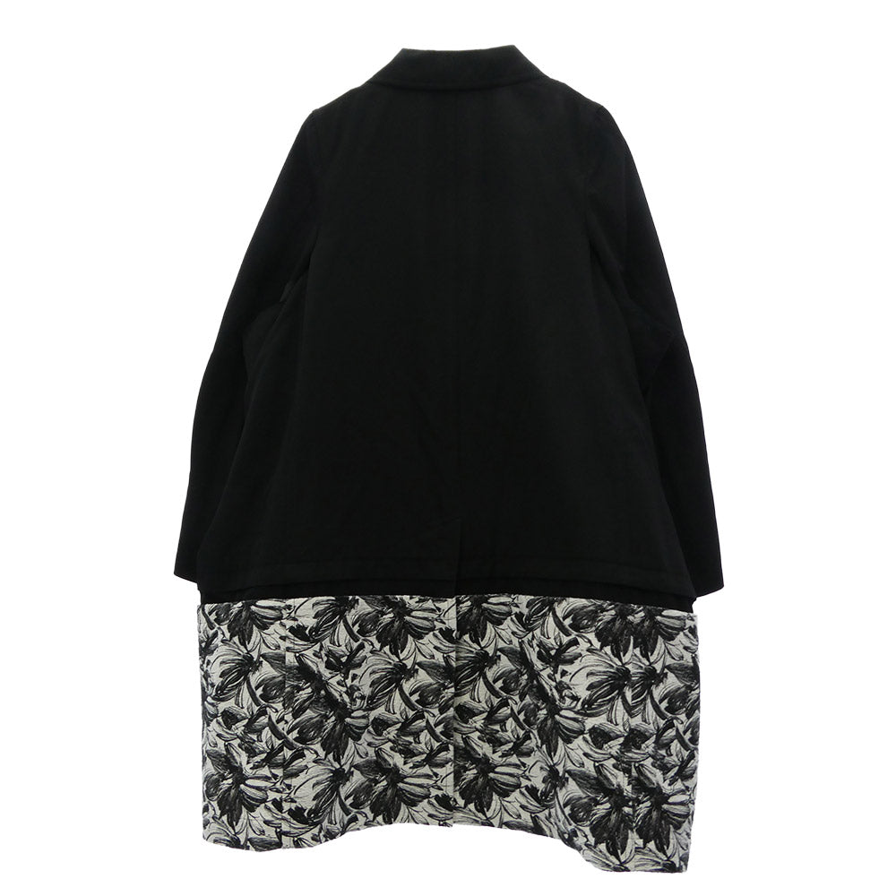 COMME des GARCONS HOMME PLUS コムデギャルソンオムプリュス 22SS PI-C009 オーバーサイズ ドッキング コート ブラック系 XS【中古】
