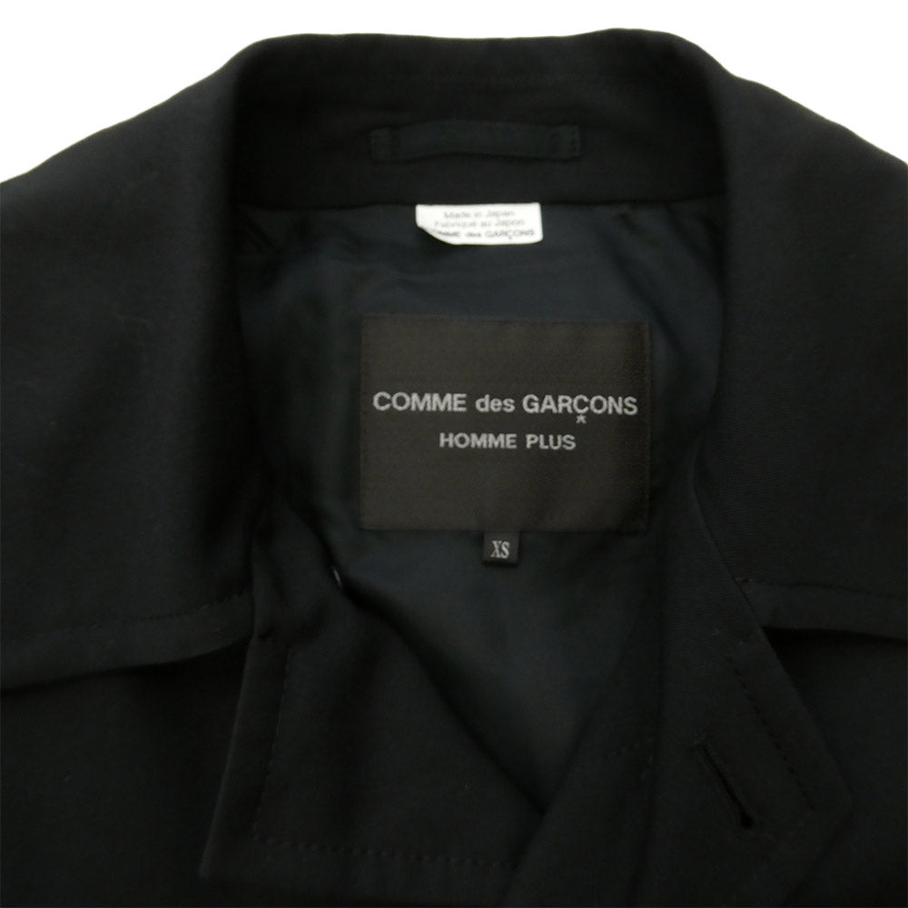 COMME des GARCONS HOMME PLUS コムデギャルソンオムプリュス 22SS PI-C009 オーバーサイズ ドッキング コート ブラック系 XS【中古】
