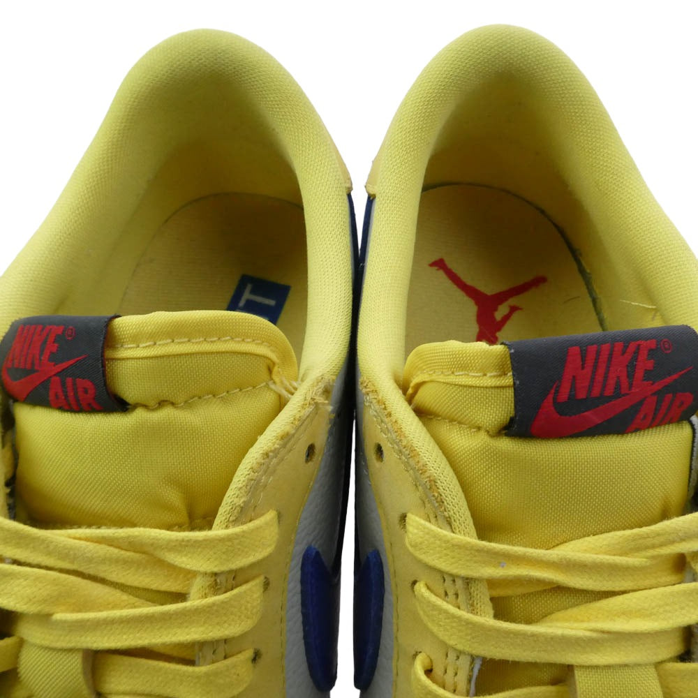 NIKE ナイキ DZ4137-700 【フェイクバスターズ鑑定済】×Travis Scott Air Jordan 1 Low Canary トラヴィススコット ウィメンズ エアジョーダン 1 レトロ ロー OG カナリー ローカット スニーカー ホワイト系 イエロー系 27cm【中古】