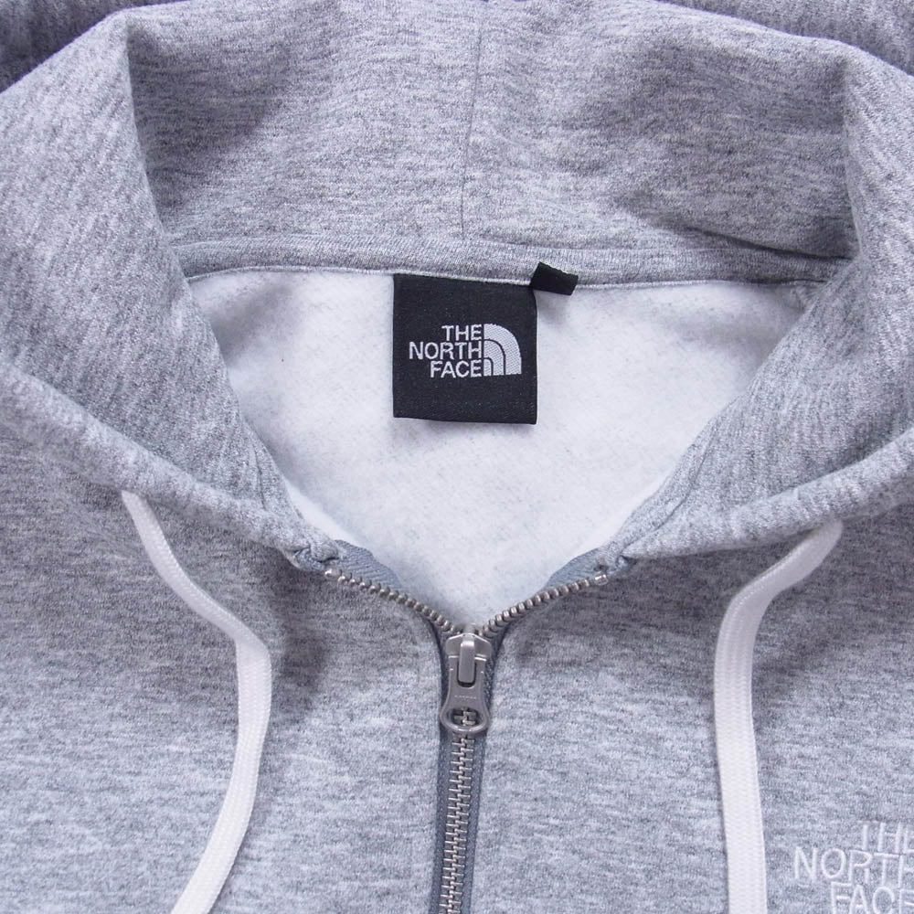 THE NORTH FACE ノースフェイス NT62349 Square Logo Full Zip スクエアロゴ フルジップ パーカー グレー系 M【美品】【中古】