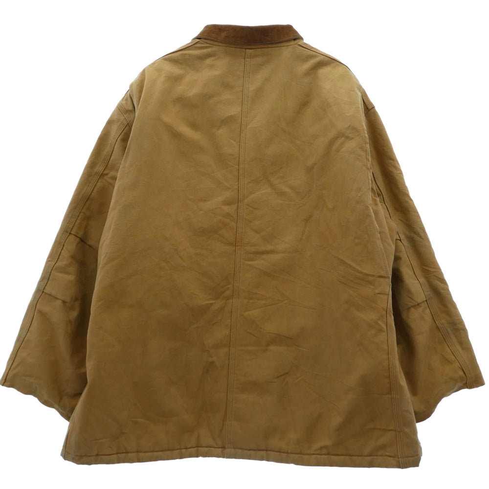 Carhartt カーハート USA製 ダック地 トラディショナル コート ワークジャケット 裏地キルティング ブラウン系 54【中古】
