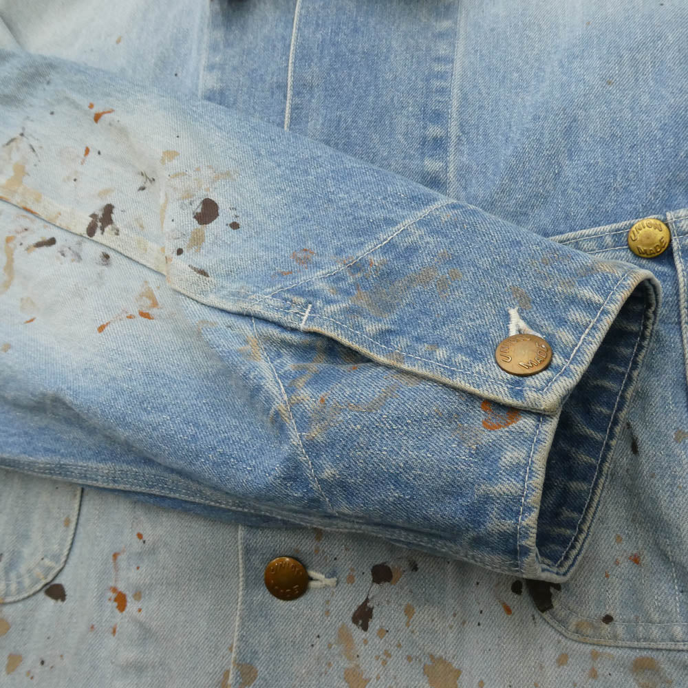 doublet ダブレット 24AW 24AW47BL204 CUT OFF DENIM COVERALL カットオフ デニム ペンキ加工 カバーオール インディゴブルー系 M【中古】