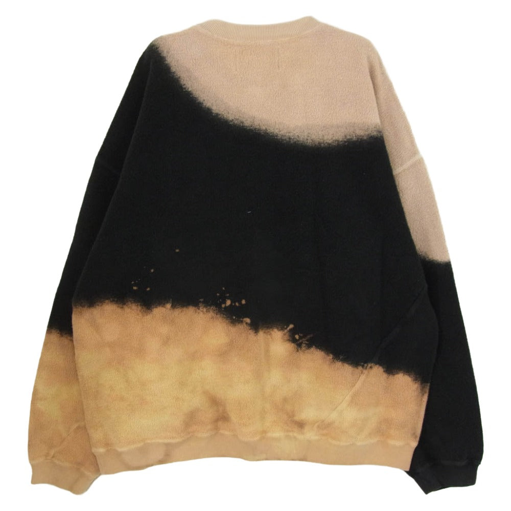 ノーマティーディー N34-CS01 Hand Dyed Twist Sweat ブリーチ加工 クルーネック スウェット ブラウン系 4【中古】