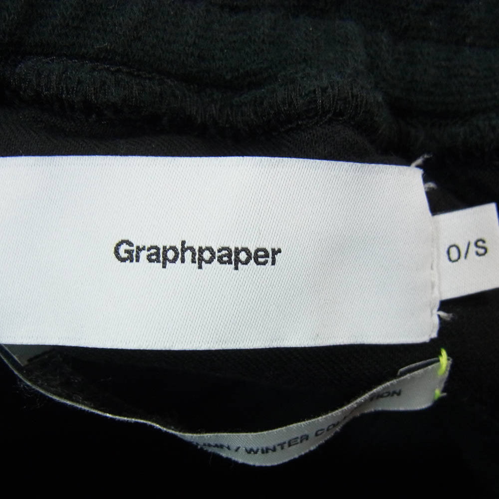 GRAPHPAPER グラフペーパー 24AW GM243-70143 Ultra Compact Terry Sweat Pants ウルトラ コンパクト テリー スウェット パンツ ブラック系 O/S【中古】