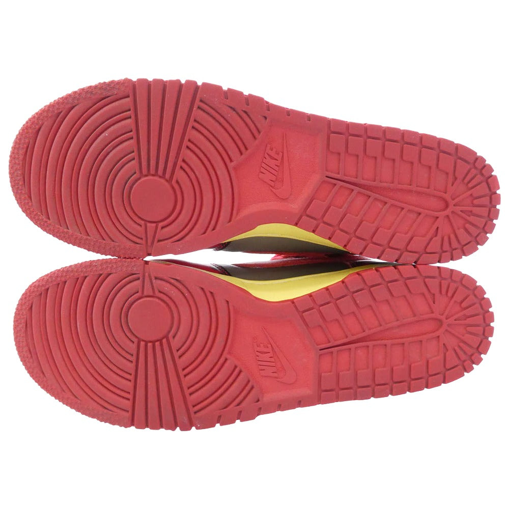 NIKE ナイキ DD9404-600 Dunk High Red Acid Wash ダンクハイ レッド アシッドウォッシュ スニーカー グレー系 レッド系 26cm【中古】