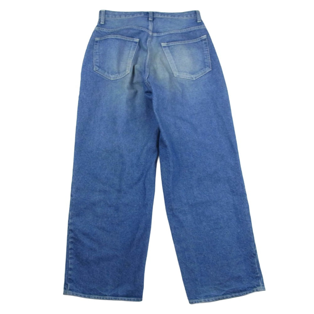 イーセン コットン デニム ワイド パンツ インディゴブルー系 1【中古】