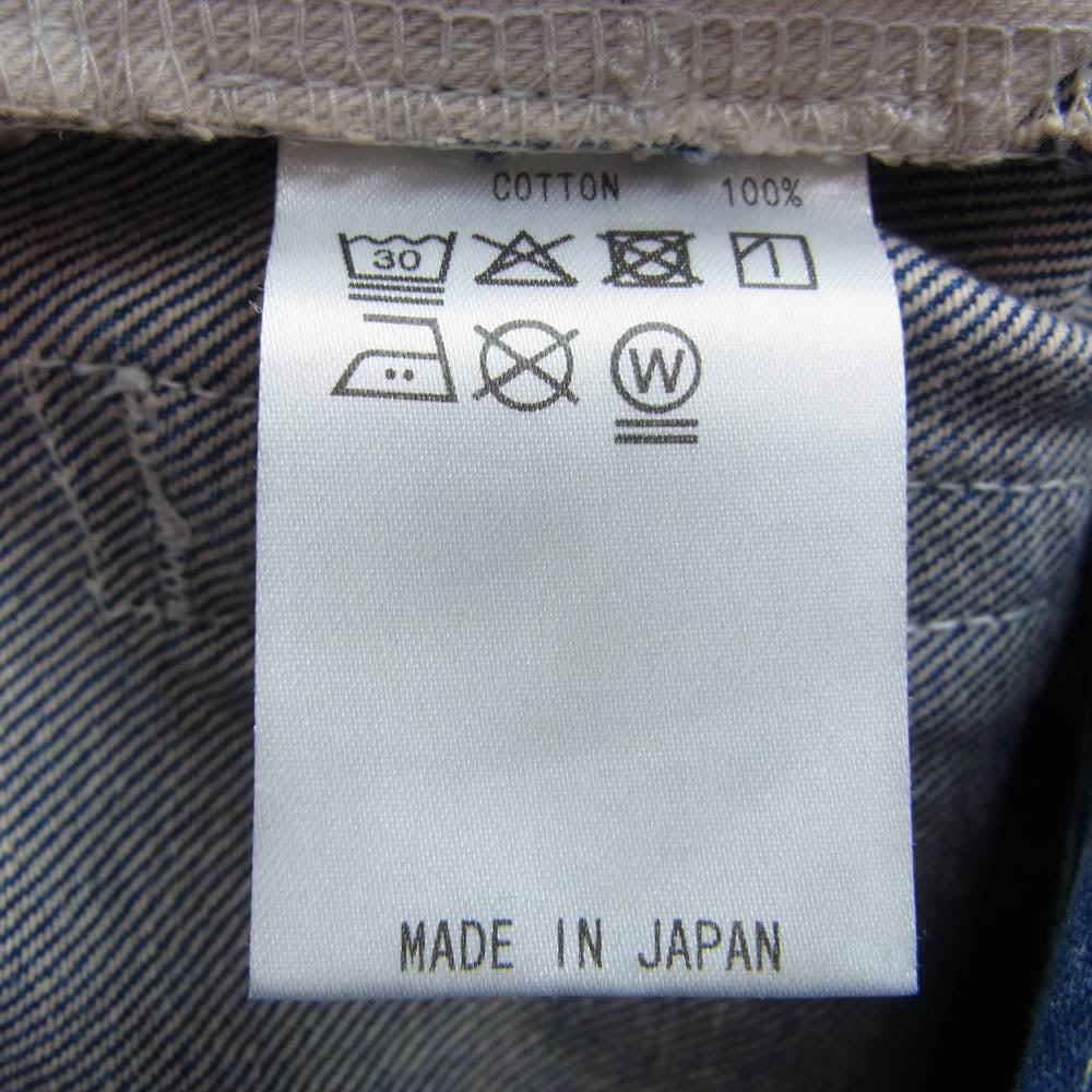 イーセン コットン デニム ワイド パンツ インディゴブルー系 1【中古】