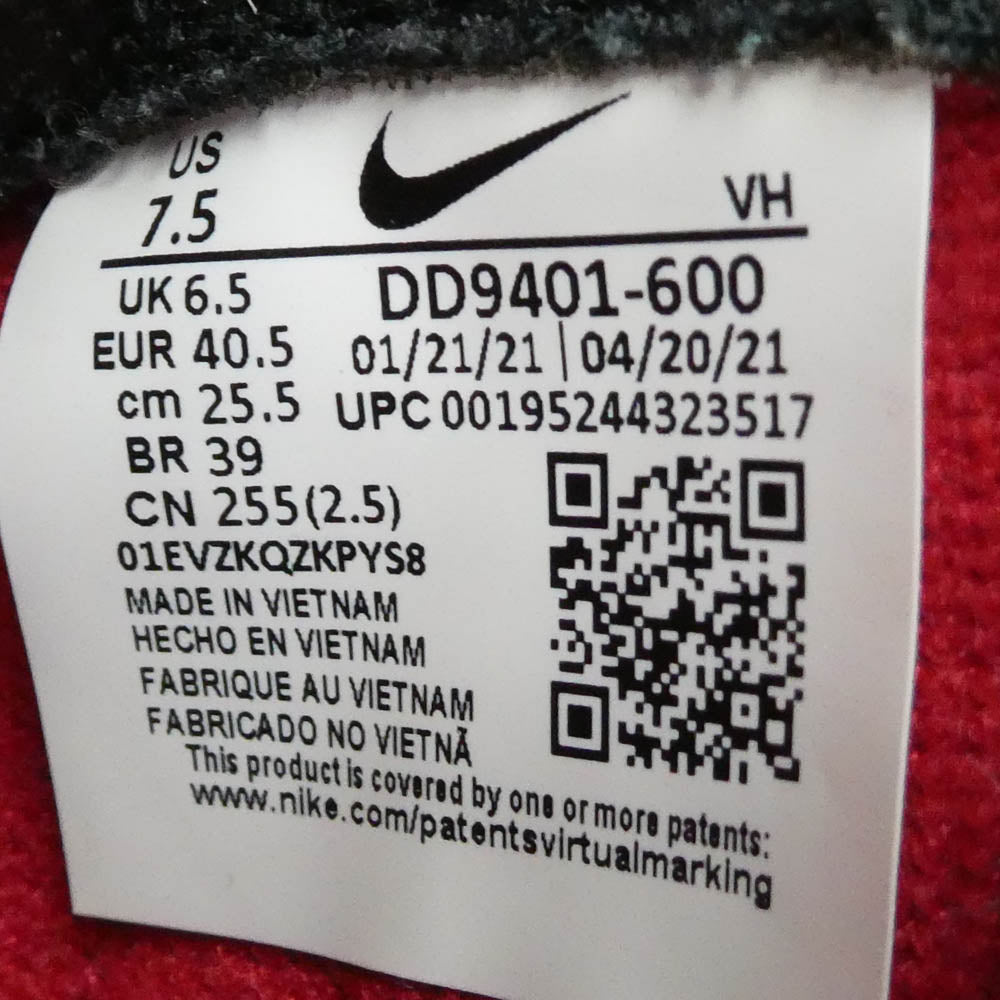 NIKE ナイキ UNDERCOVER アンダーカバー DD9401-600 UNDERCOVER Dunk High UBA アンダーカバー ダンクハイ スニーカー ブラック系 レッド系 ホワイト系 25.5cm【美品】【中古】
