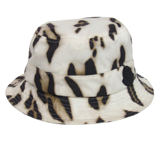 MONCLER モンクレール H20923B00021 Barbour バブアー Bucket Hat ロゴワッペン バケットハット ホワイト系 L【中古】