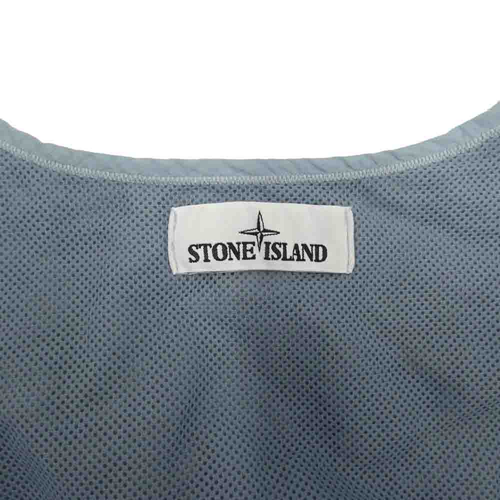 STONE ISLAND ストーンアイランド 7215960e1 CIELO シエロ ロゴワッペン ミリタリー ベスト ライトブルー系【中古】