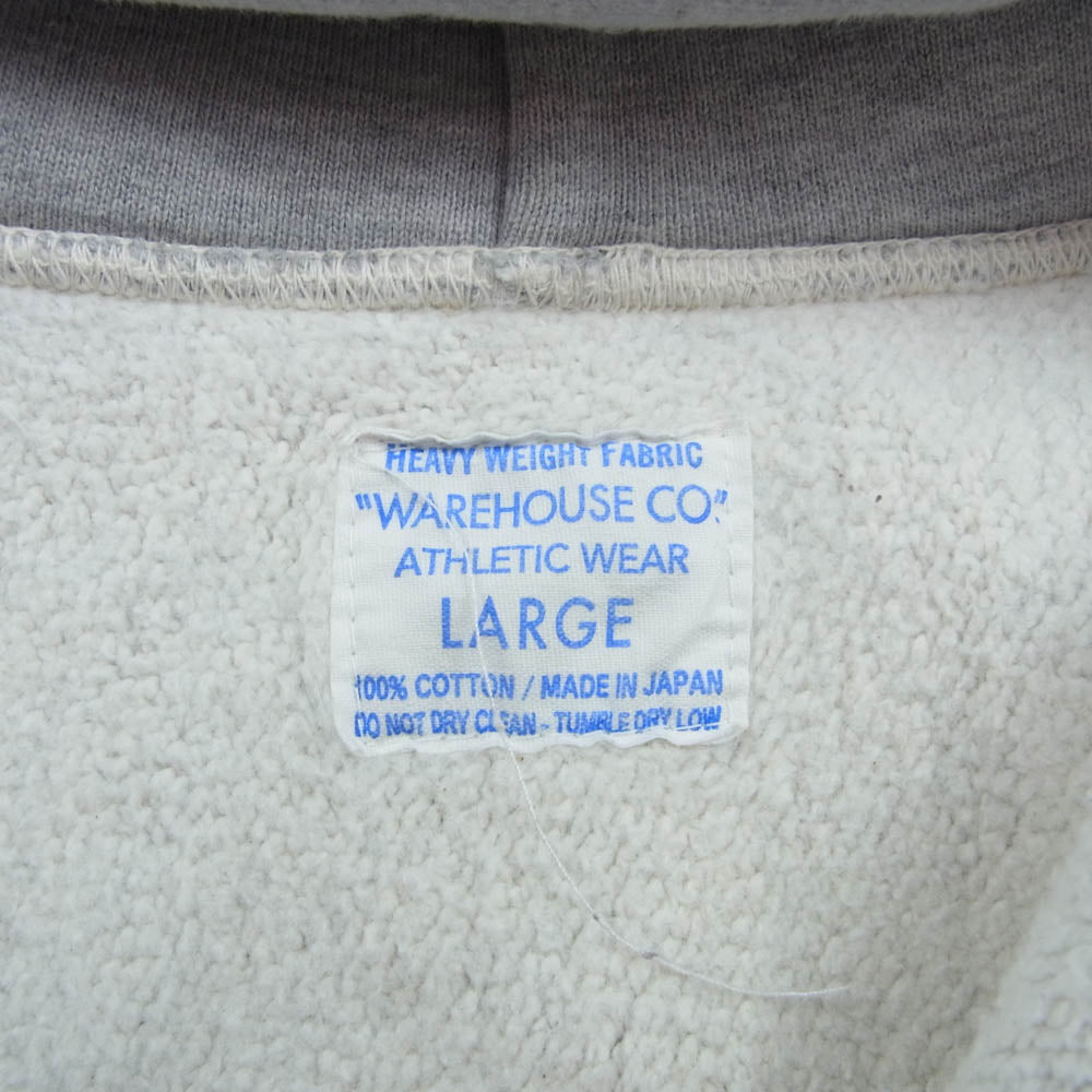 WAREHOUSE ウエアハウス lot486 USAFA ハーフジップ パーカー フーディー グレー系 L【中古】