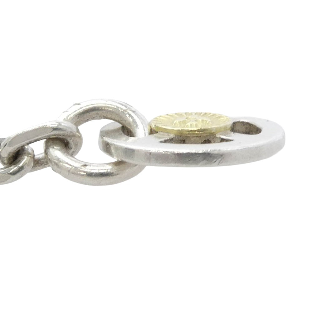 WINGROCK ウィングロック 金メタル付き ホイールフック チェーン ネックレス シルバー系 ゴールド系【中古】