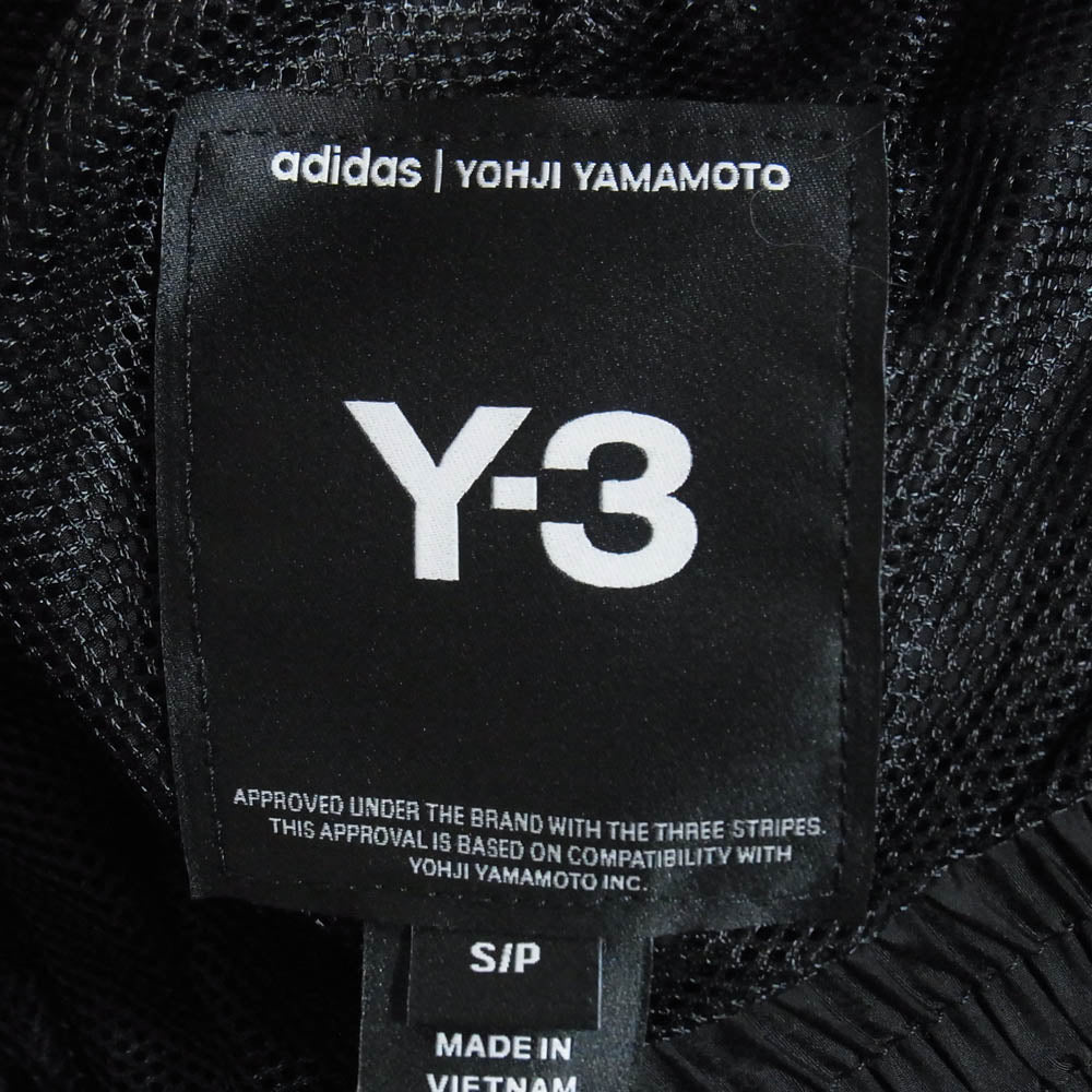 Y-3 Yohji Yamamoto ワイスリー ヨウジヤマモト 26ss KF1192 RAW EDGE 3 STRIPES WIDE PANTS 3ストライプ ワイドパンツ ブラック系 S【極上美品】【中古】