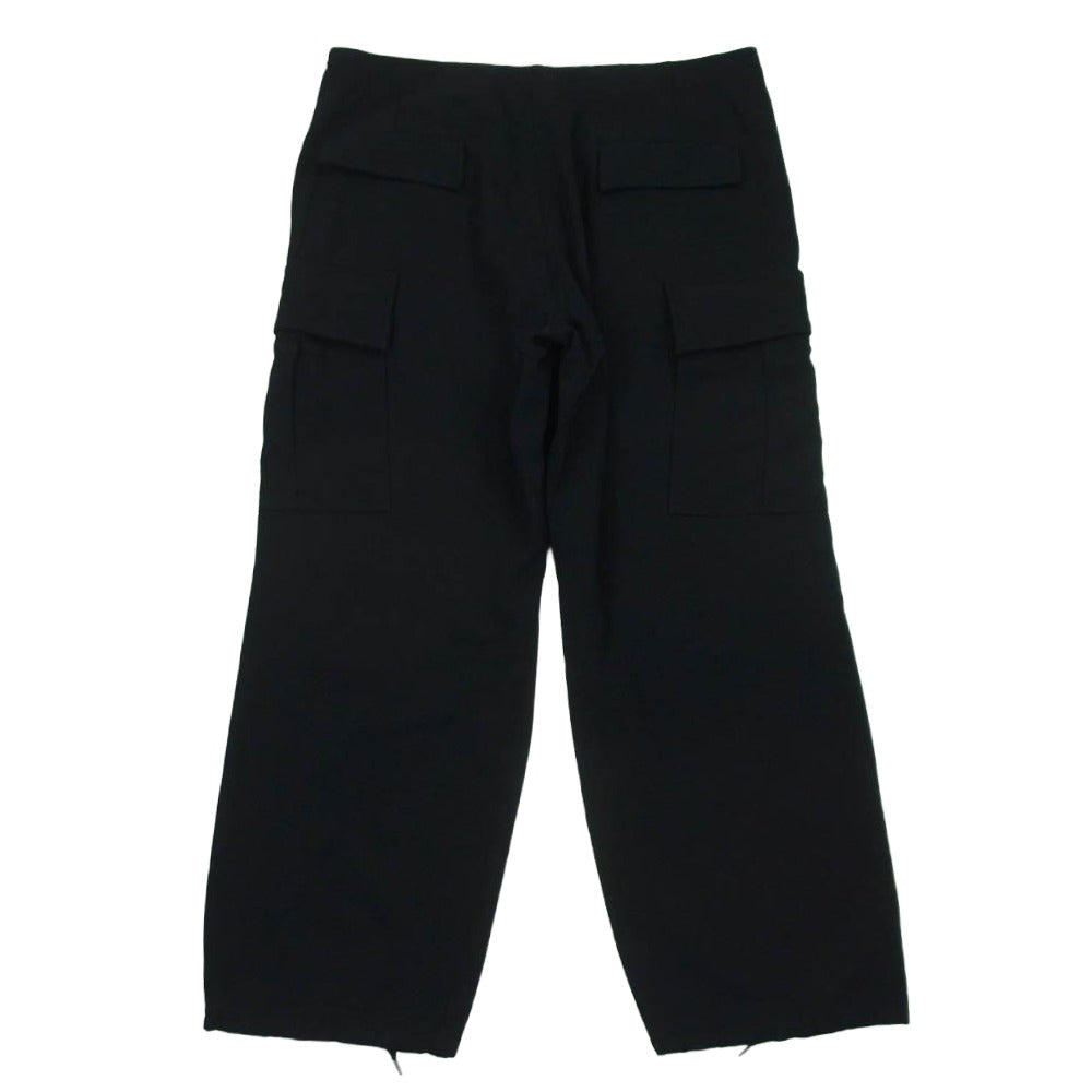 COMOLI コモリ 21SS T01-03027 ウール ギャバ 6P カーゴ パンツ 日本製 ダークネイビー系 2【中古】