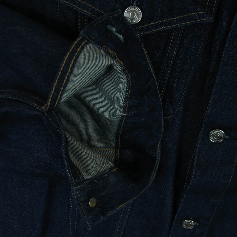 CALVIN KLEIN カルバンクライン J326391 RELAXED DENIM JACKET リラックス デニム ジャケット チュニジア製 インディゴブルー系 M【中古】