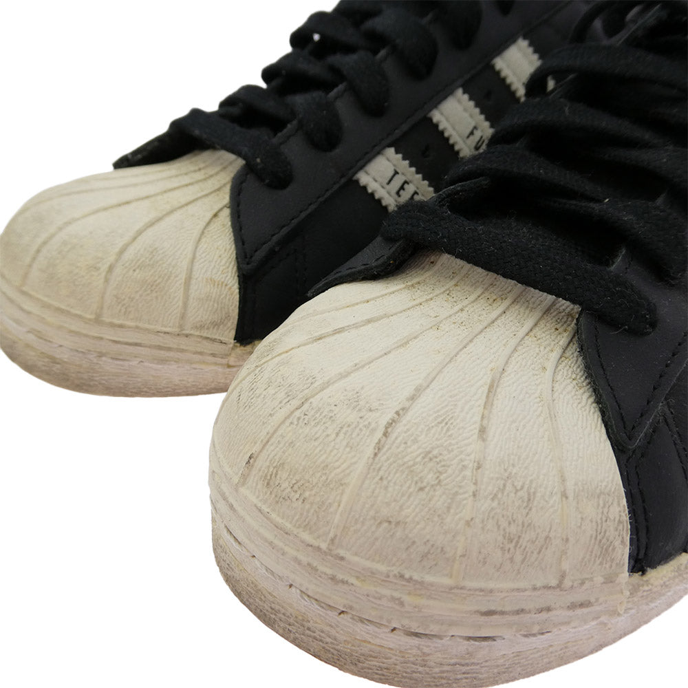 adidas アディダス HUMAN MADE ヒューマンメイド FY0729 HUMAN MADE ヒューマンメイド Superstar Wネーム スーパースター ローカット スニーカー ブラック系 ホワイト系 26.5cm【中古】