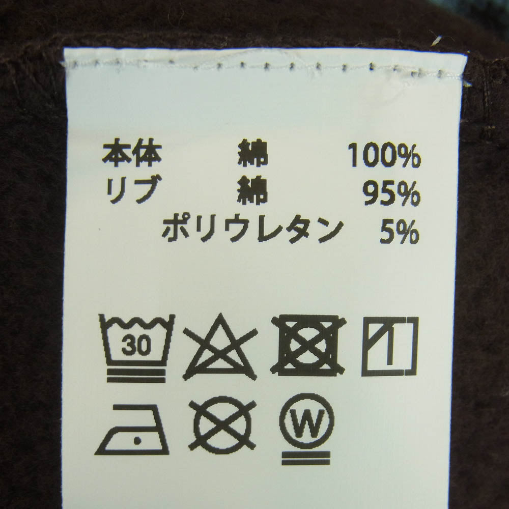 BOTT ボット APPLE BUTTER STORE Crew Neck アップルバターストア クルーネック スウェット ブラウン系 L【中古】