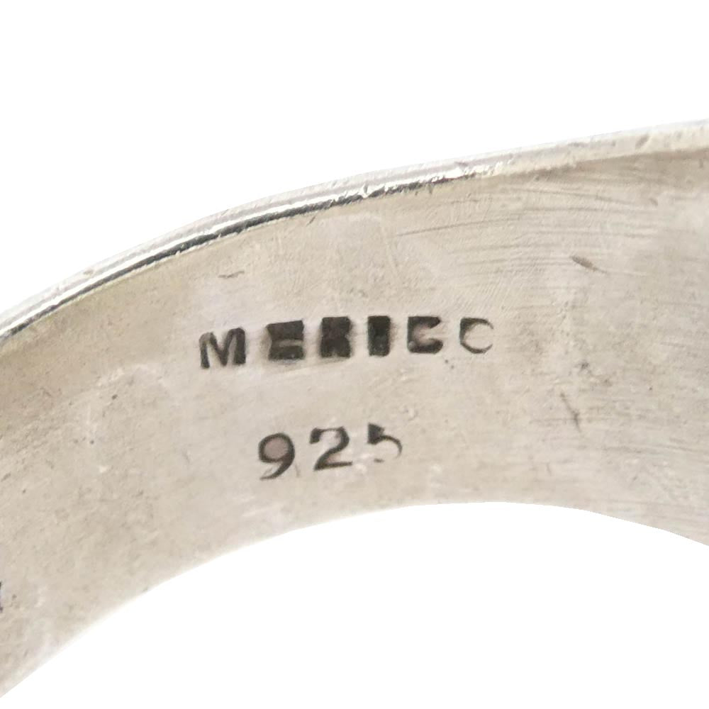 メキシカンジュエリー Miguel Areola ミゲル・アレオラ シルバー925 フレアモチーフ スカル リング シルバー系 23.5号【中古】