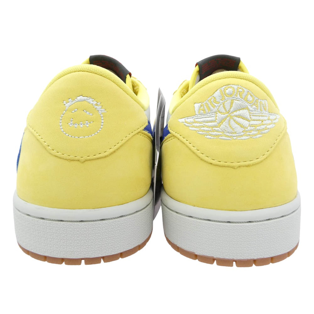 NIKE ナイキ DZ4137-700 【フェイクバスターズ鑑定済】 Travis Scott Women's Air Jordan 1 Retro Low OG Canary トラヴィススコット ウィメンズ エアジョーダン1 レトロ ロー OG カナリー ローカット スニーカー イエロー系 ブルー系 29cm【新古品】【未使用】【中古】