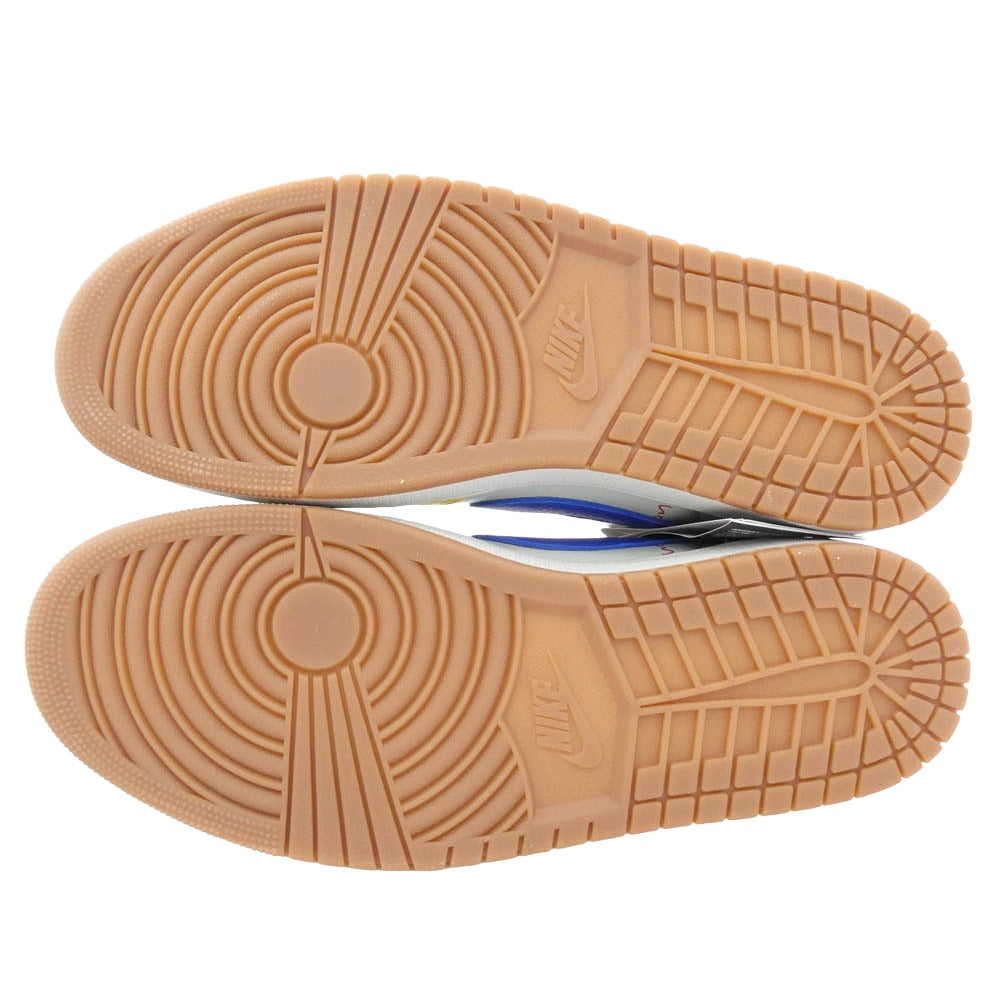 NIKE ナイキ DZ4137-700 【フェイクバスターズ鑑定済】 Travis Scott Women's Air Jordan 1 Retro Low OG Canary トラヴィススコット ウィメンズ エアジョーダン1 レトロ ロー OG カナリー ローカット スニーカー イエロー系 ブルー系 29cm【新古品】【未使用】【中古】