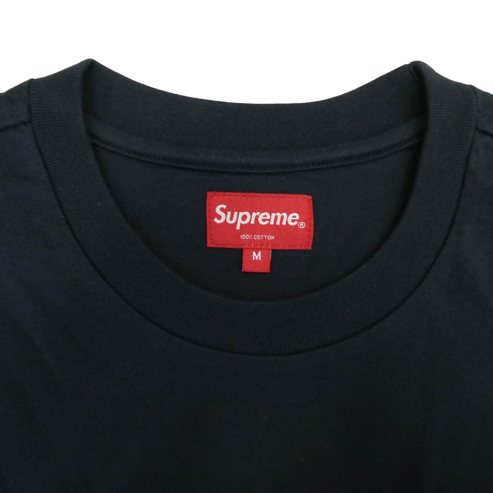 Supreme シュプリーム Small Box Tee NAVY スモールボックスロゴ 半袖 Tシャツ カットソー ネイビー系 M【美品】【中古】