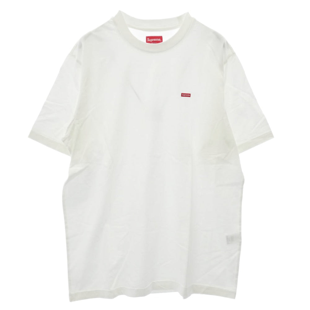 Supreme シュプリーム Small Box Tee WHITE スモールボックスロゴ 半袖 Tシャツ カットソー ホワイト系 M【極上美品】【中古】