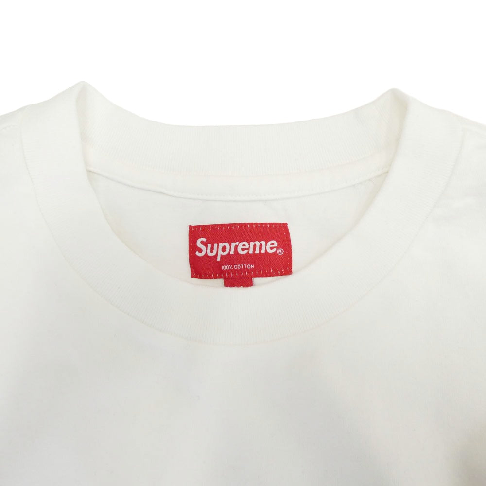 Supreme シュプリーム Small Box Tee WHITE スモールボックスロゴ 半袖 Tシャツ カットソー ホワイト系 M【極上美品】【中古】