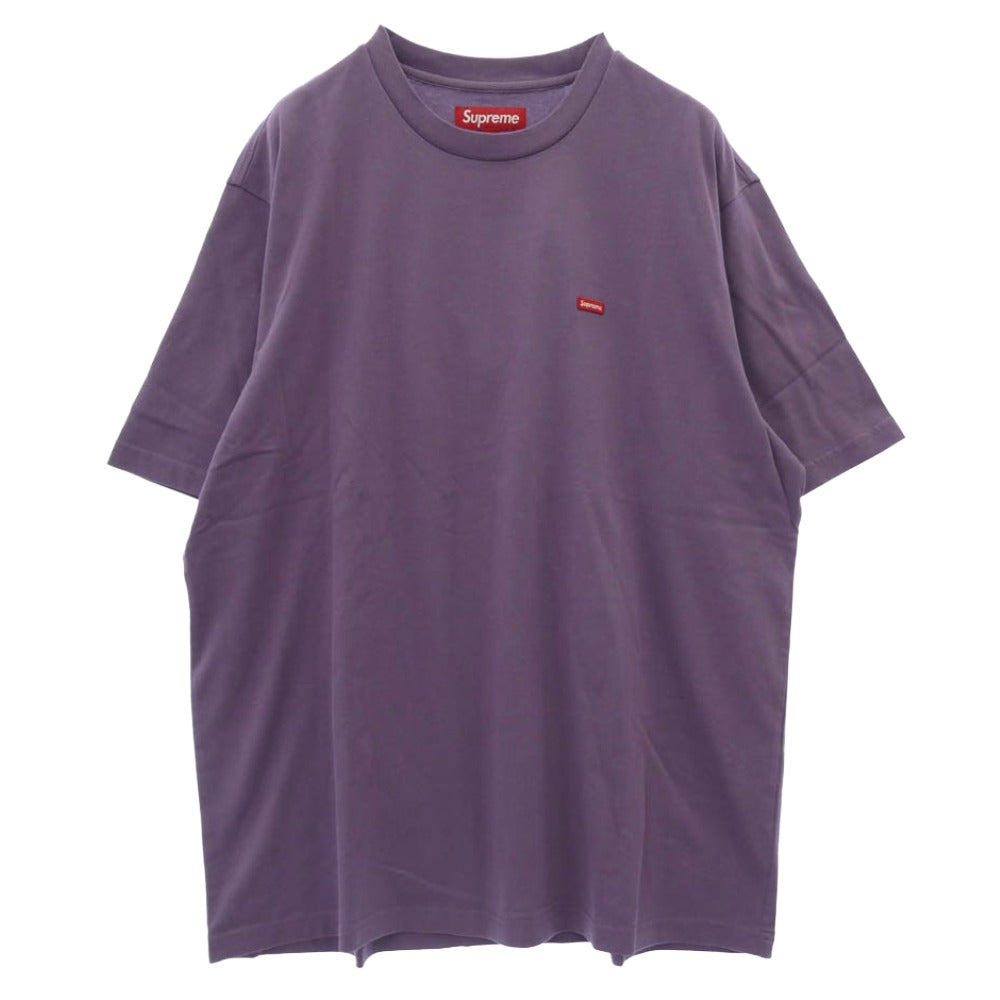 Supreme シュプリーム 24SS Small Box Tee Purple スモールボックスロゴ 半袖 Tシャツ カットソー パープル系 M【極上美品】【中古】