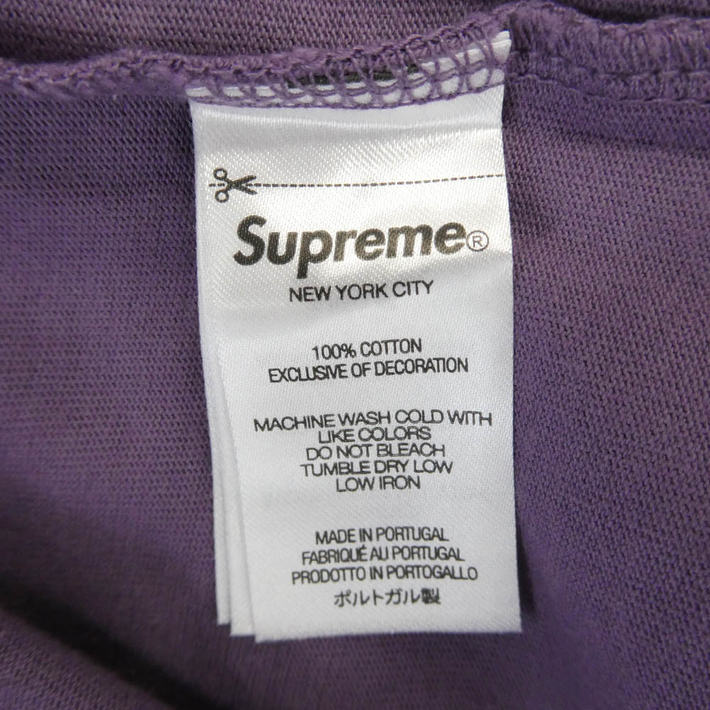 Supreme シュプリーム 24SS Small Box Tee Purple スモールボックスロゴ 半袖 Tシャツ カットソー パープル系 M【極上美品】【中古】