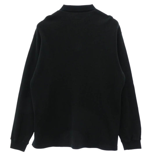 Supreme シュプリーム 23AW Thermal L/S Polo サーマル ロングスリーブ 長袖 ポロシャツ ブラック系 L【極上美品】【中古】