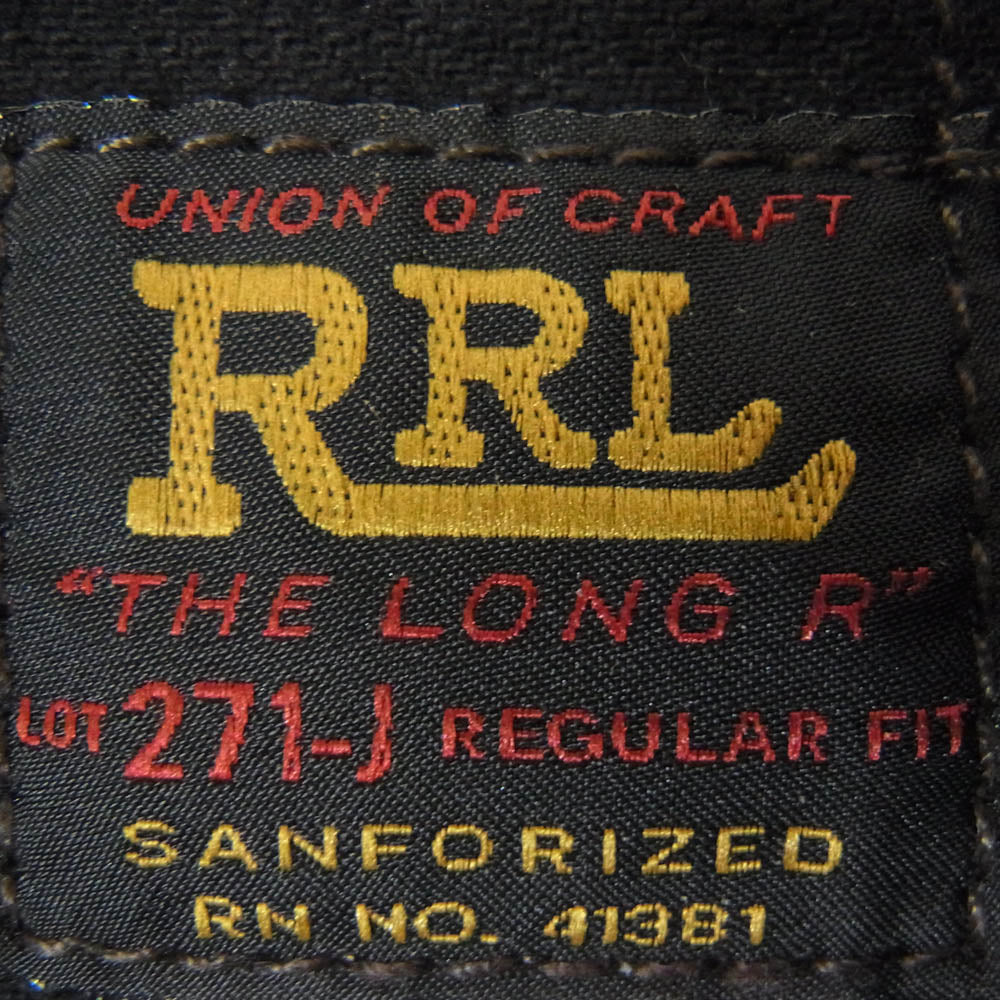 RRL ダブルアールエル Worn-In ウォーンイン ヴィンテージ加工 ブラック デニム トラッカー ジャケット ブラック系 S【中古】