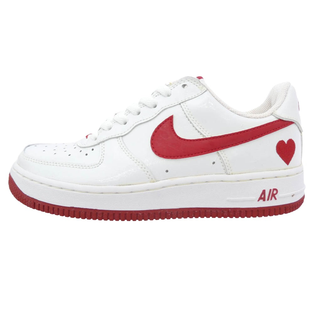 NIKE ナイキ 307109-161 観賞用 Women's Air Force 1 Low Valentine's Day ウィメンズ エアフォース1 ロー バレンタインデー スニーカー ホワイト系 レッド系 24.0cm【中古】