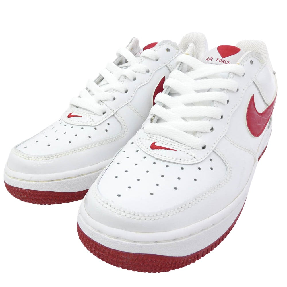 NIKE ナイキ 307109-161 観賞用 Women's Air Force 1 Low Valentine's Day ウィメンズ エアフォース1 ロー バレンタインデー スニーカー ホワイト系 レッド系 24.0cm【中古】