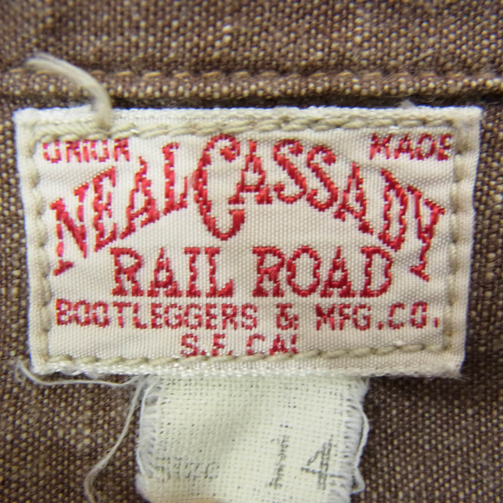 BOOTLEGGERS ブートレガーズ NEAL CASSADY ニールキャサディ シャンブレー 長袖 ワーク シャツ ブラウン系 14【中古】
