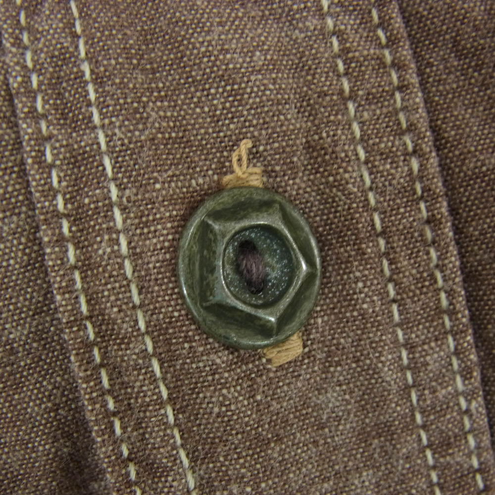 BOOTLEGGERS ブートレガーズ NEAL CASSADY ニールキャサディ シャンブレー 長袖 ワーク シャツ ブラウン系 14【中古】