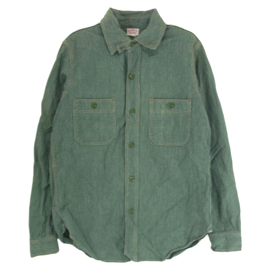 BOOTLEGGERS ブートレガーズ NEAL CASSADY ニールキャサディ 長袖 ワーク シャツ グリーン系 グリーン系 14【中古】