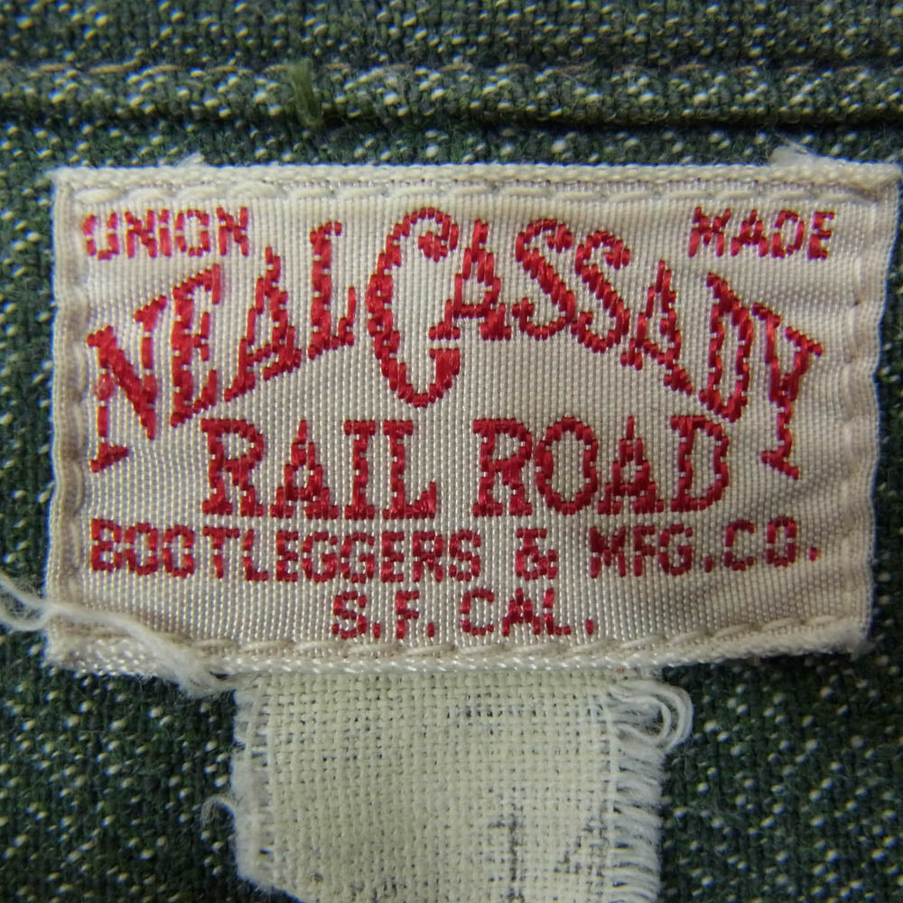 BOOTLEGGERS ブートレガーズ NEAL CASSADY ニールキャサディ 長袖 ワーク シャツ グリーン系 グリーン系 14【中古】