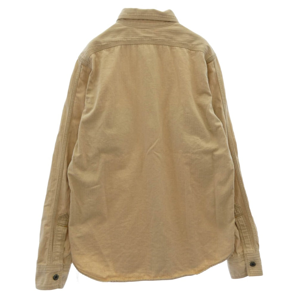 BOOTLEGGERS ブートレガーズ NEAL CASSADY ニールキャサディ ヘリンボーン 長袖 ワーク シャツ ベージュ系 ベージュ系 14【中古】