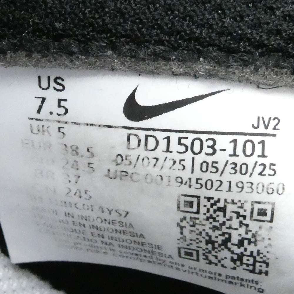 NIKE ナイキ DD1503-101 Women's Dunk Low ウィメンズ ダンク ロー スニーカー ブラック系 ホワイト系 24.5cm【美品】【中古】