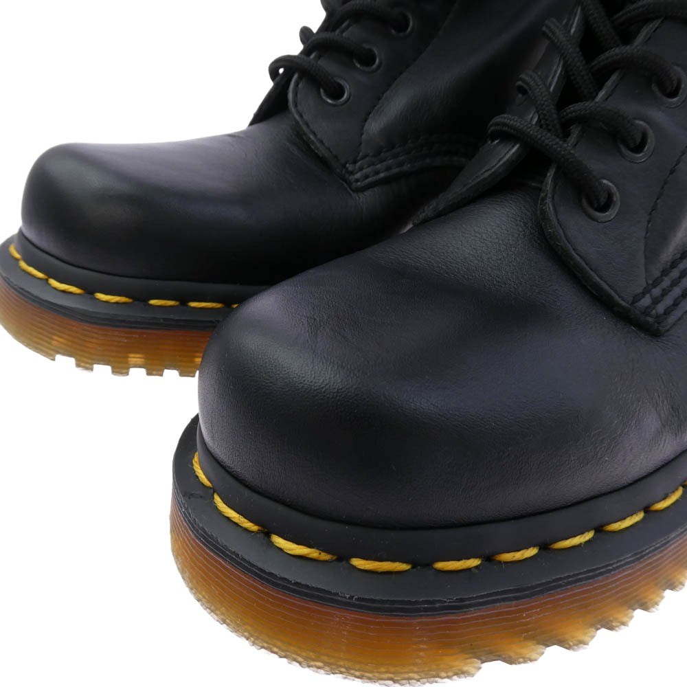 Dr.Martens ドクターマーチン 1460 NAPPA ナッパレザー 8 ホール ブーツ ブラック系 イエロー系 US7【極上美品】【中古】