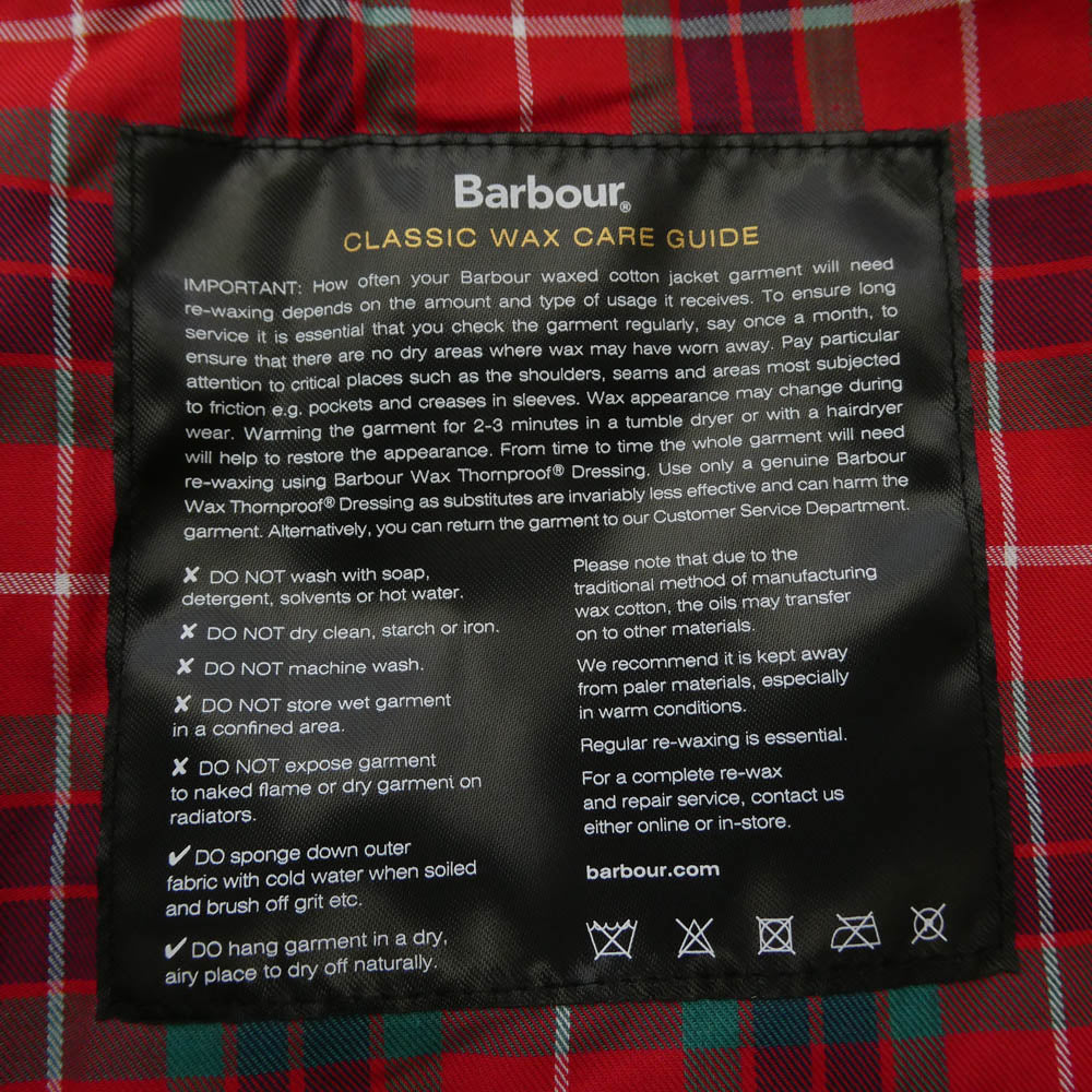 Barbour バブアー 252MWX2237 BARACUTA バラクータ Proton Wax Jacket ワックス ジャケット ブラック系 S【新古品】【未使用】【中古】