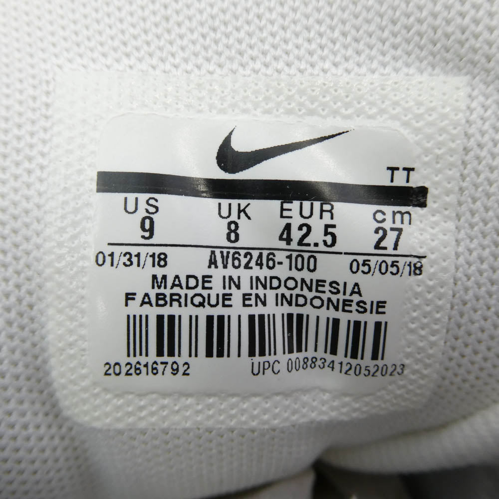 NIKE ナイキ AV6246-100 Just Do It Collection Air Max 95 White ジャスト ドゥー イット コレクション エアマックス95 ローカットスニーカー ホワイト系 27cm【中古】