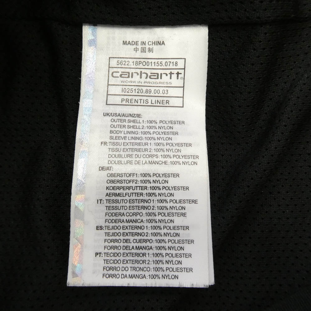 Carhartt カーハート I025120 WIP PRENTIS LINER ジップアップ ボア フリースジャケット ブラック系 M【中古】